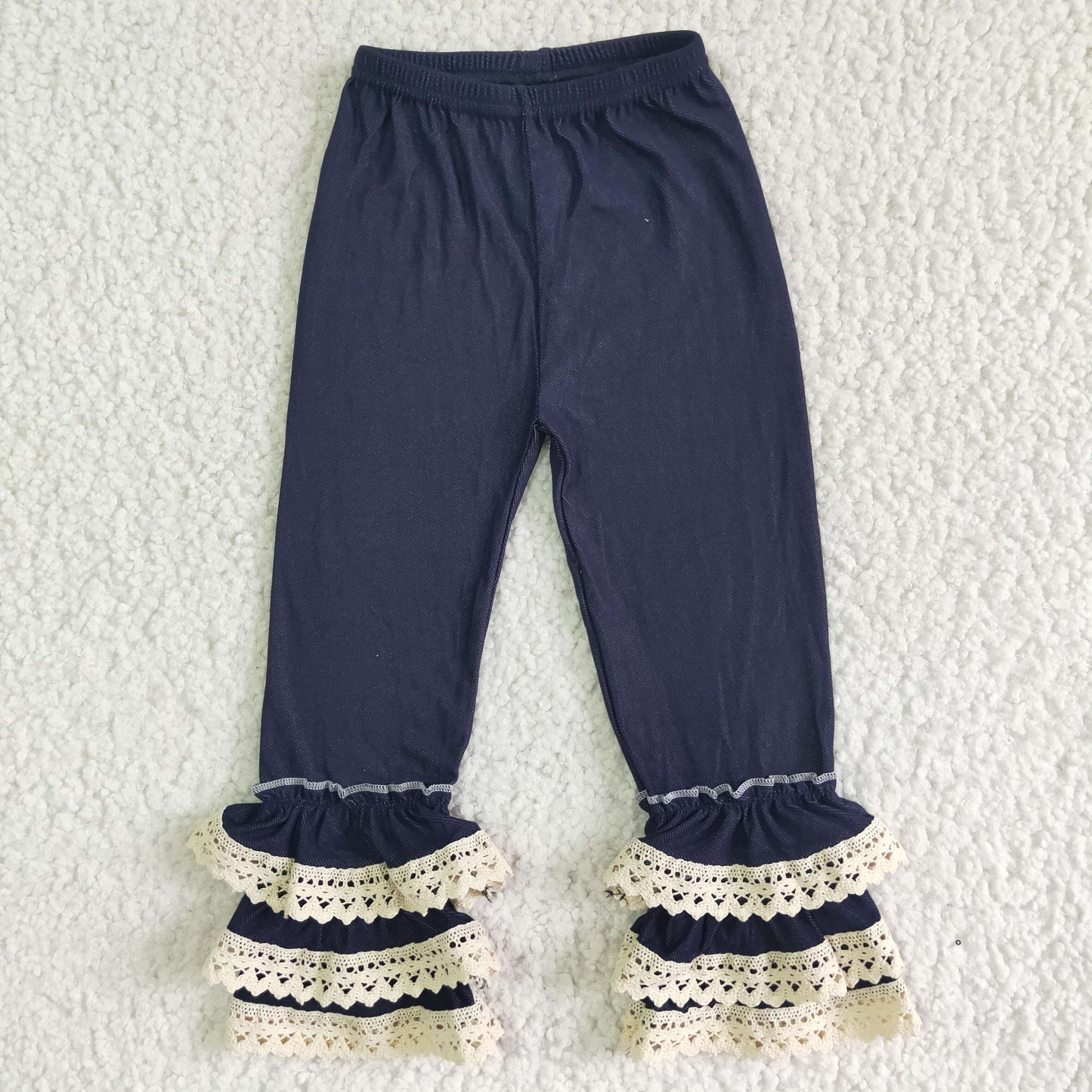Girl Solid Lace Pants