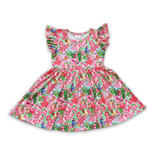 Girl Strawberry twirl Dress