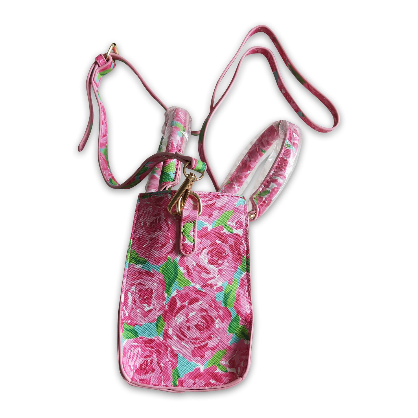 Hot pink floral kids girls bags