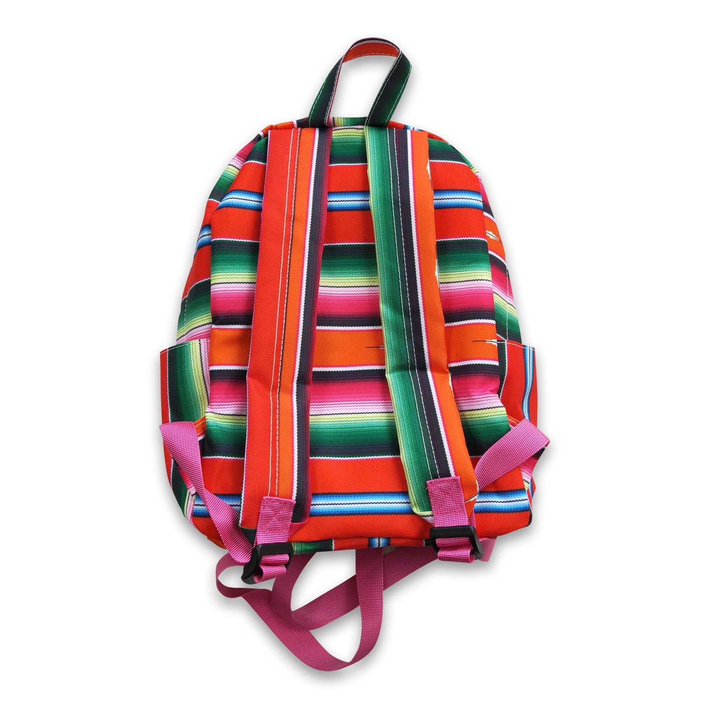 Red green stripe western backpack kids girls back to school bags