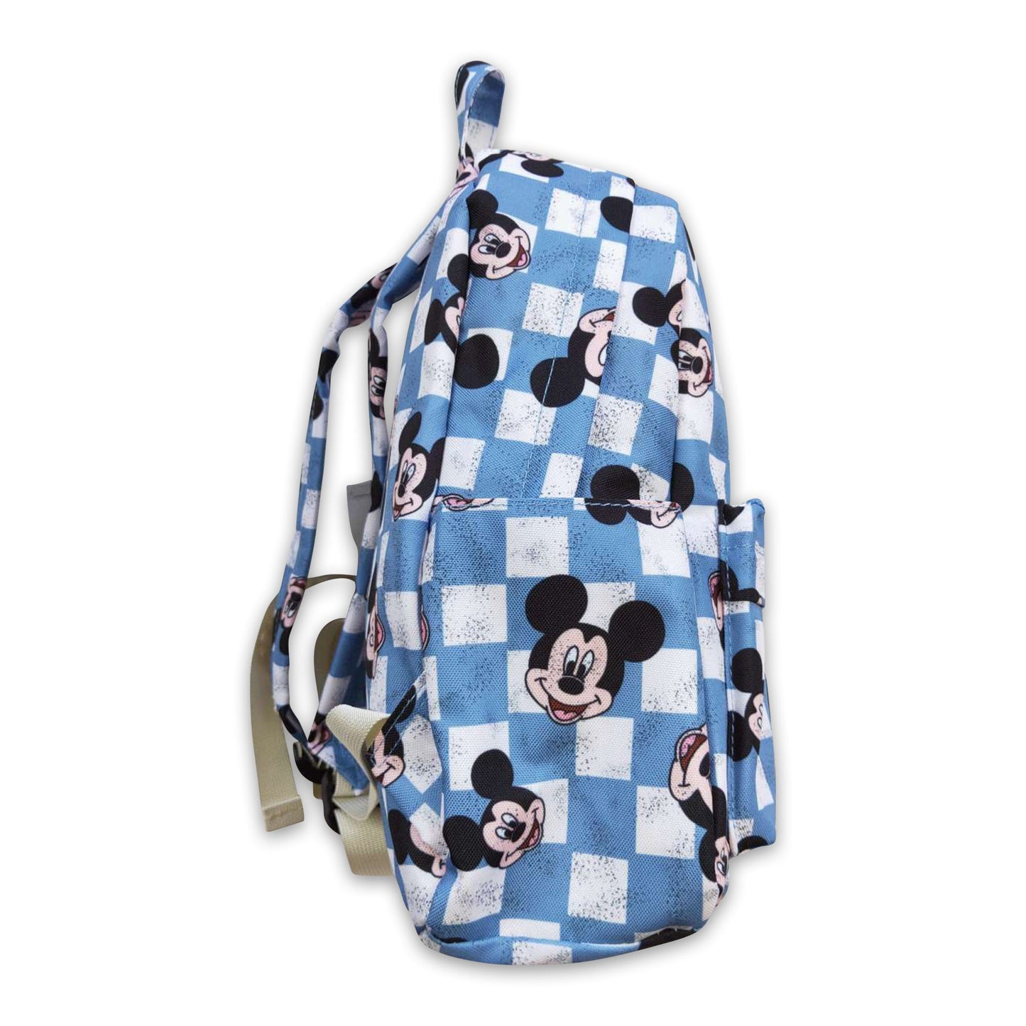 Plaid mouse kids back to school backpack