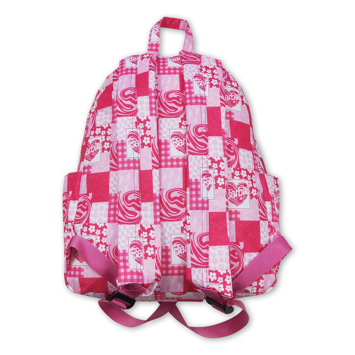 Leopard floral heart plaid party girls backpack