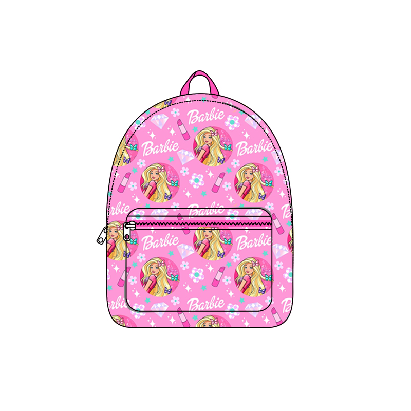 Pink flower party girls backpack