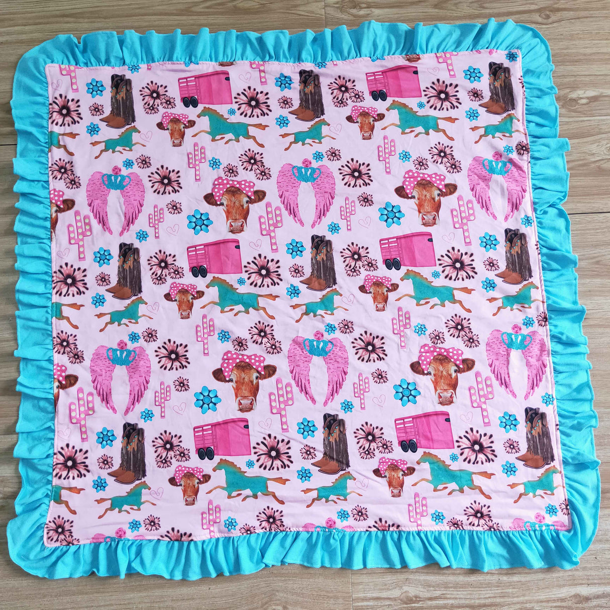 Horse boots bird baby western blankets