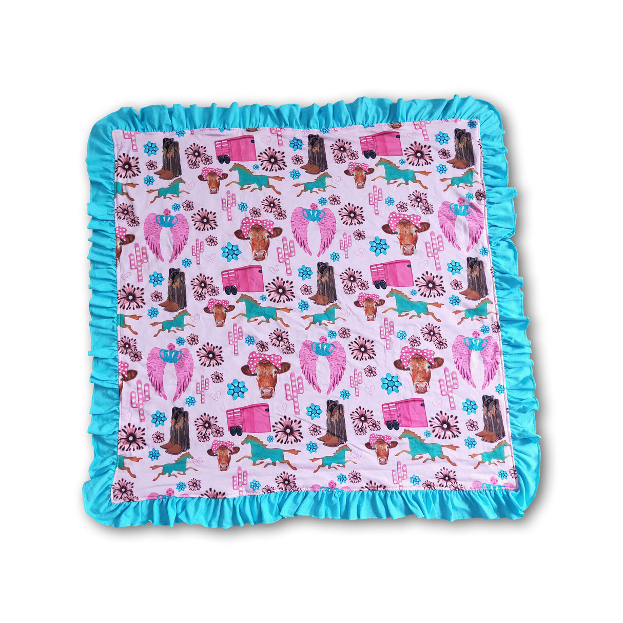 Horse boots bird baby western blankets