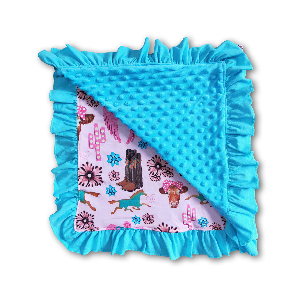 Horse boots bird baby western blankets