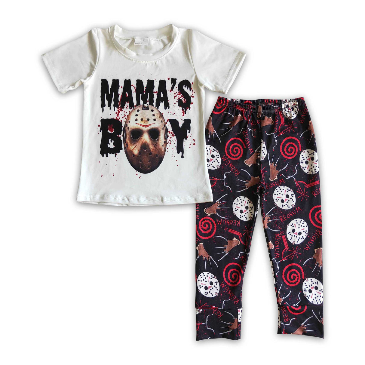 Mama's boy baby kids Halloween clothing set