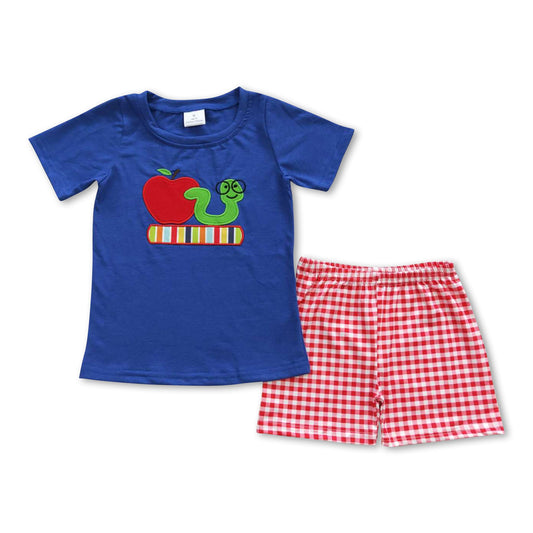 Book apple back to school kids boy clothes