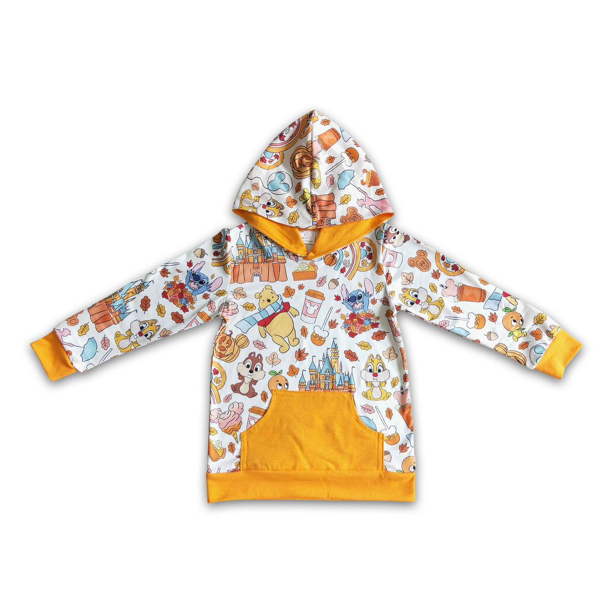 Fall vibes castle mouse snacks kids hoodie shirt