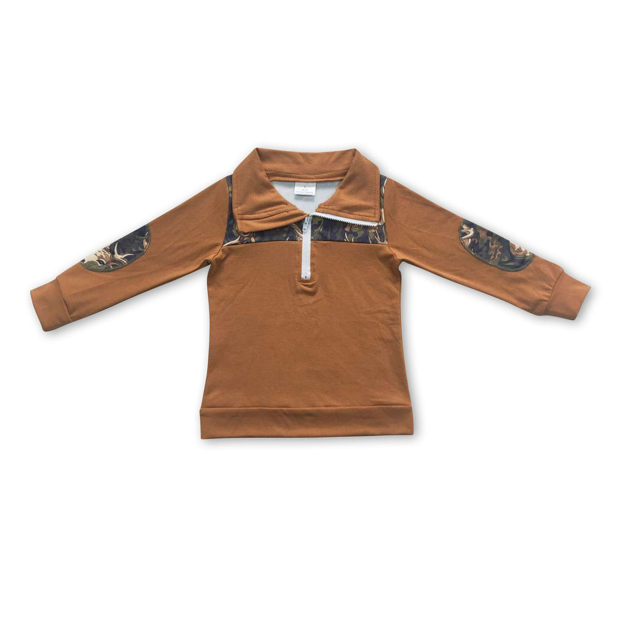 Deer camo long sleeves kids boy pullover