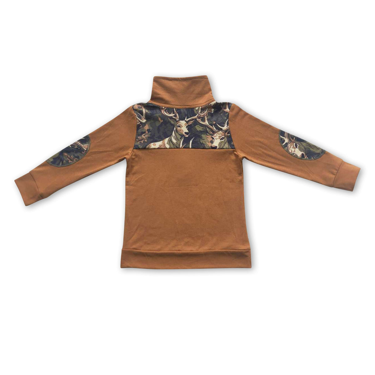 Deer camo long sleeves kids boy pullover