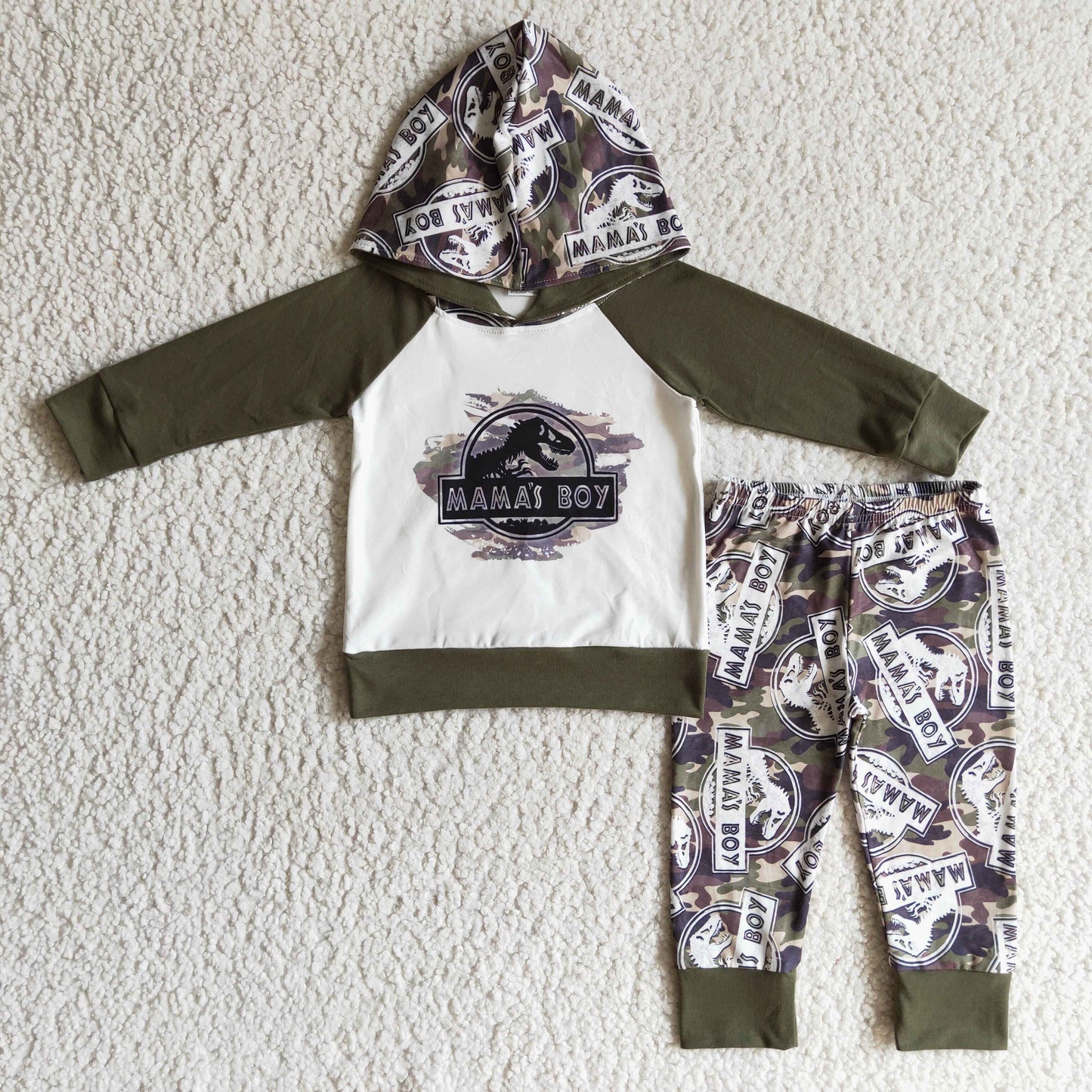 Mama's boy camo hoodie set