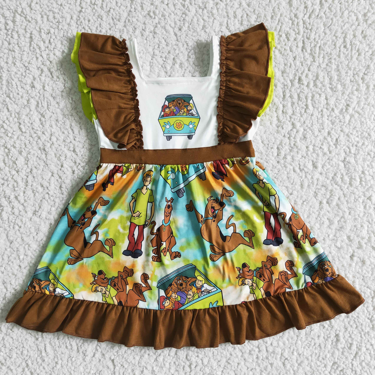 Flutter sleeve mystery baby girls summer dresses