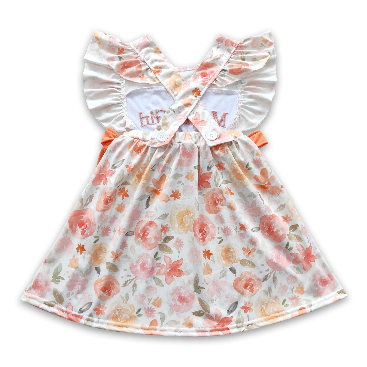 Mama's girl floral mother's day baby girls dress