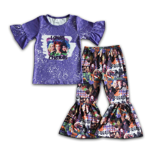 I smell children witches girls Halloween clothing set
