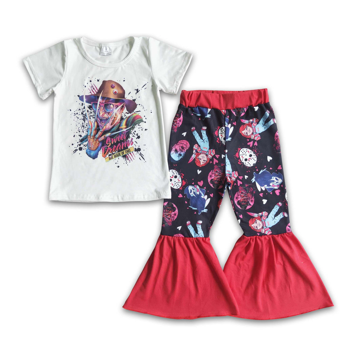 Sweet dreams scream baby girls Halloween outfits