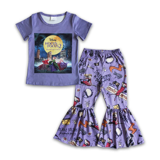 Short sleeve witches pants girls Halloween clothing