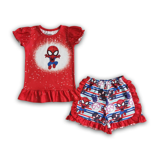 Red spider bleached cool girls summer clothes