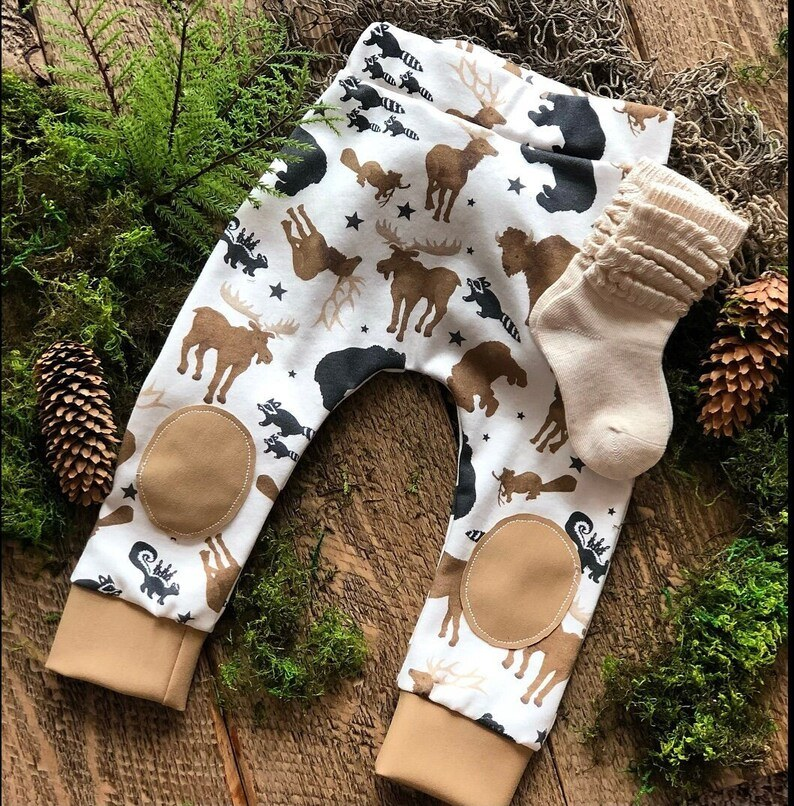 Khaki deer kids boy pants