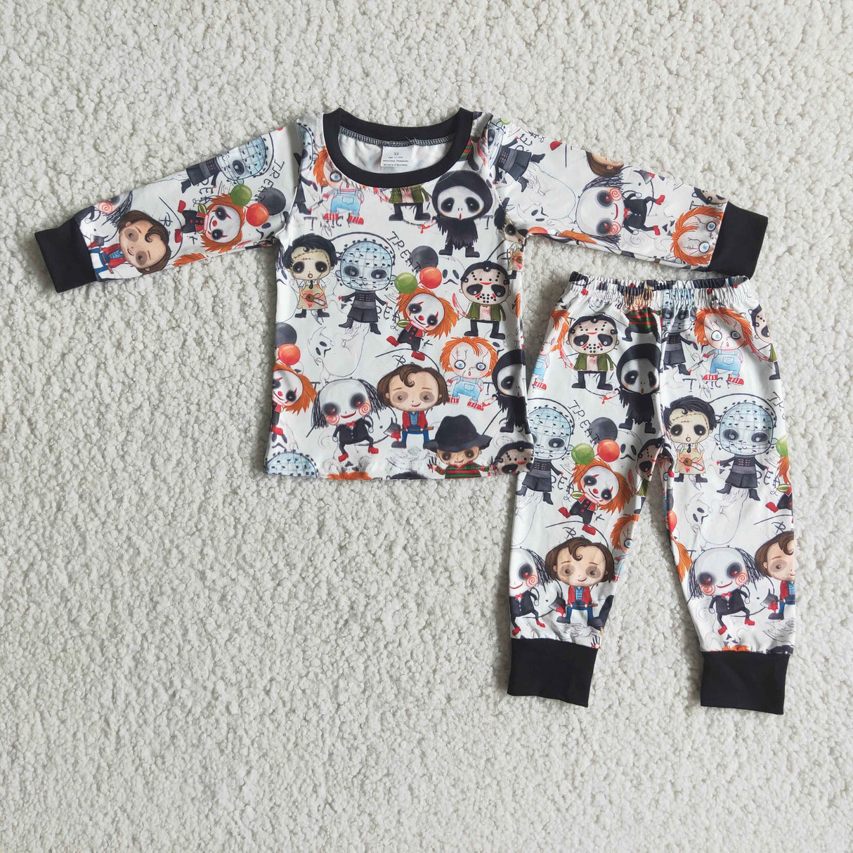 Long sleeve boy Halloween pajamas
