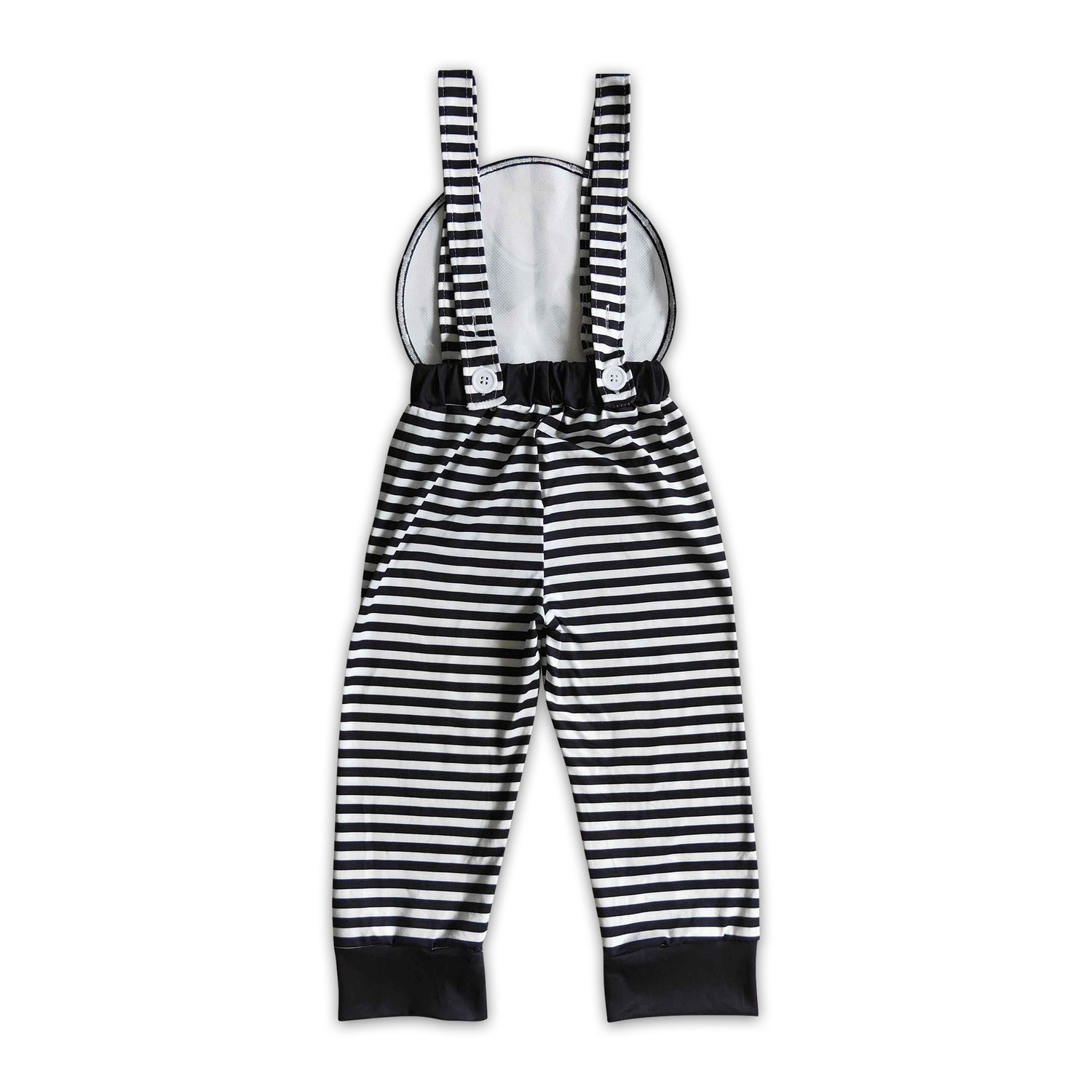 Skull embroidery stripe kids boy Halloween jumpsuit