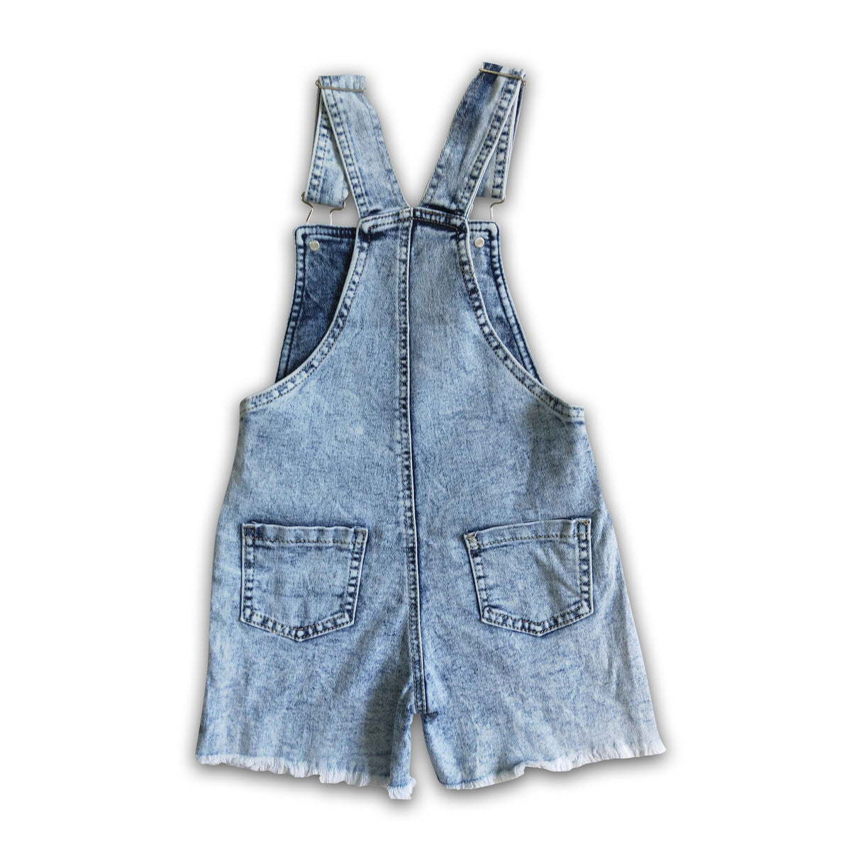 Peach sequin denim jeans baby girls overalls