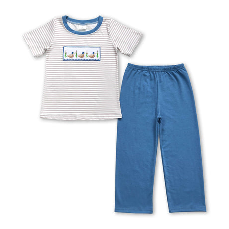 Boy Short sleeve pants outfits