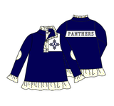 Deadline July 17 2025 blue long sleeves polka dots girls team pullover