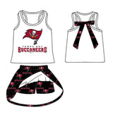 Deadline July 15 2025 white sleeveless flag bow top skirt girls team clothes