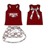 Deadline July 15 2025 maroon sleeveless A bow top skirt girls team clothes