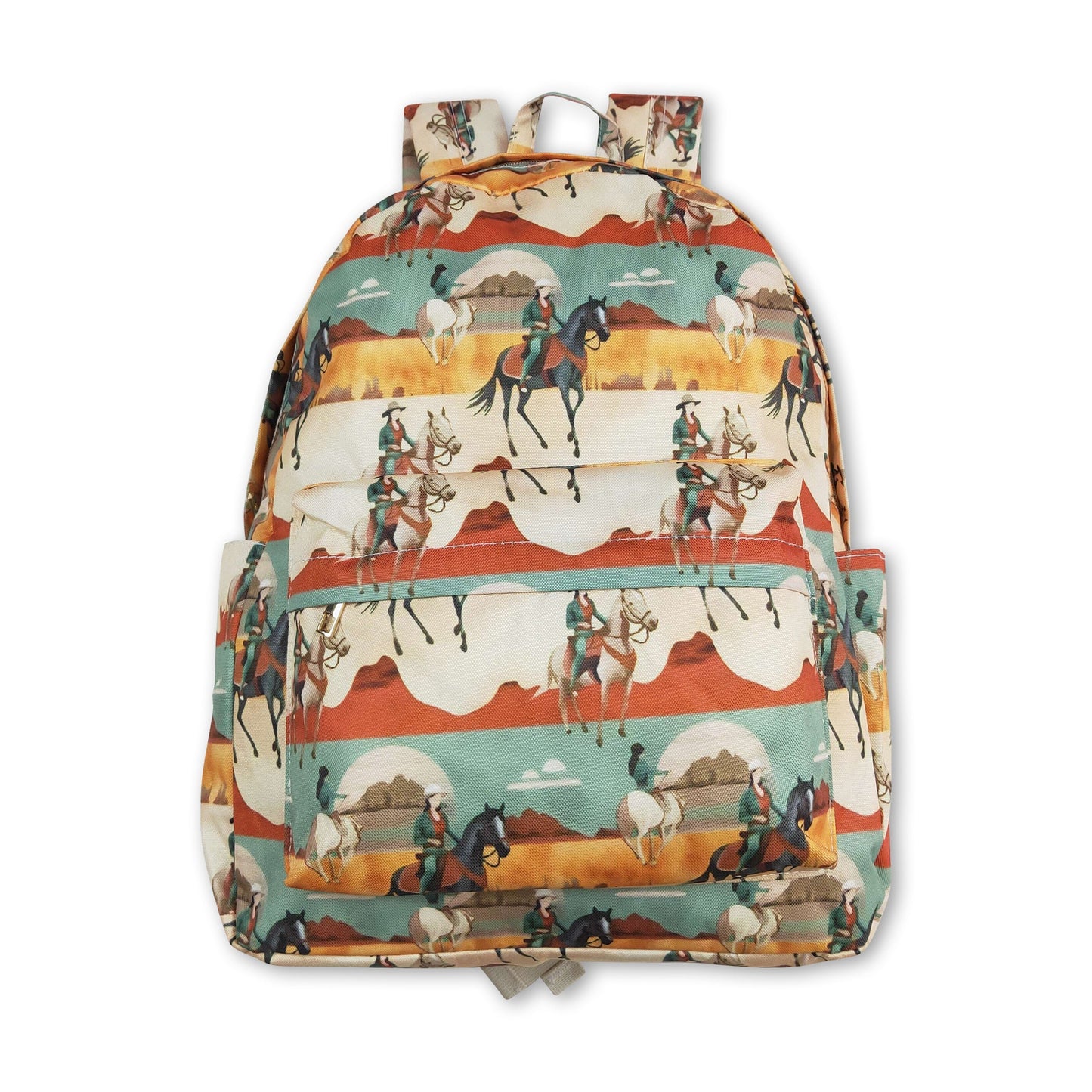 Horse rodeo western kids backpack