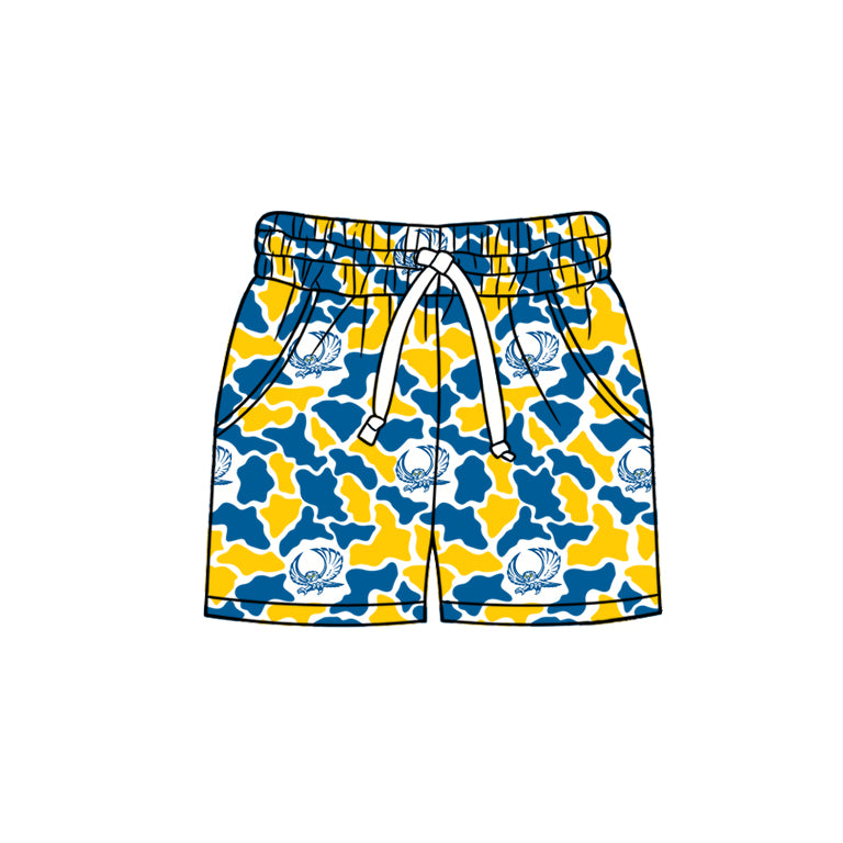 MOQ 5 pcs owl camo kids boys summer team shorts