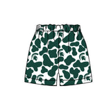 MOQ 3 pcs M green camo kids boys team shorts