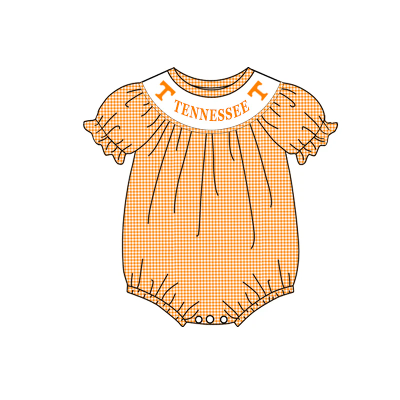 Deadline May 29 Yellow plaid T short sleeves girls team romper