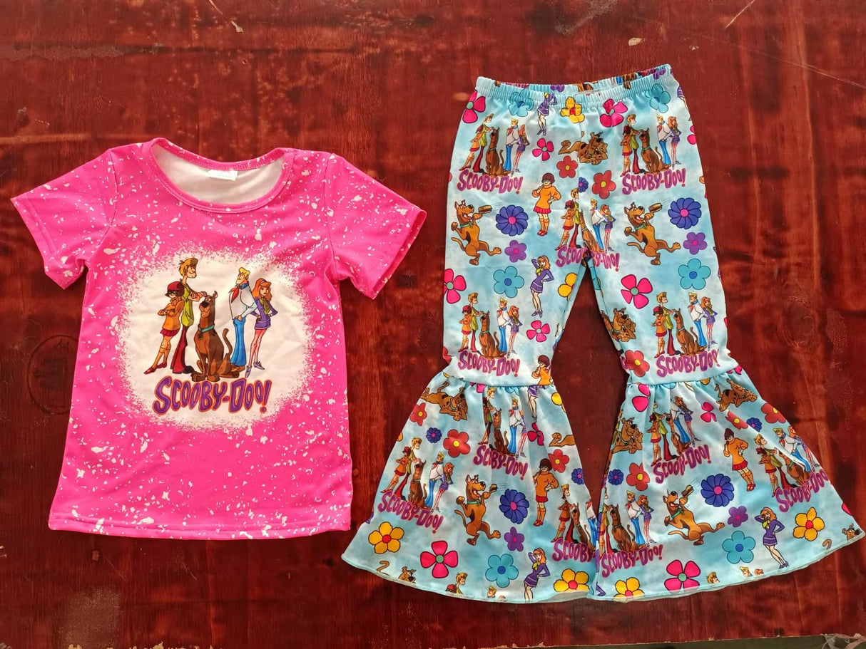 MOQ 3 pcs mystery dog top pants girls clothing