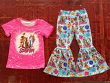 MOQ 3 pcs mystery dog top pants girls clothing