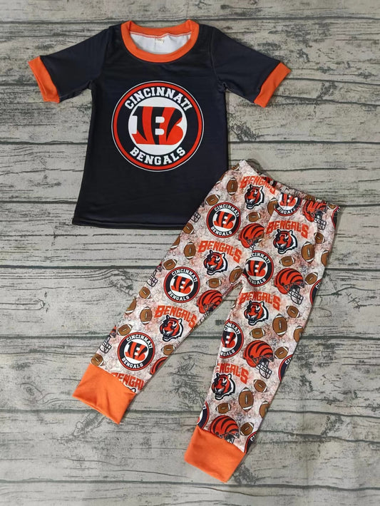 MOQ 3 pcs B tiger top pants kids boy team clothes