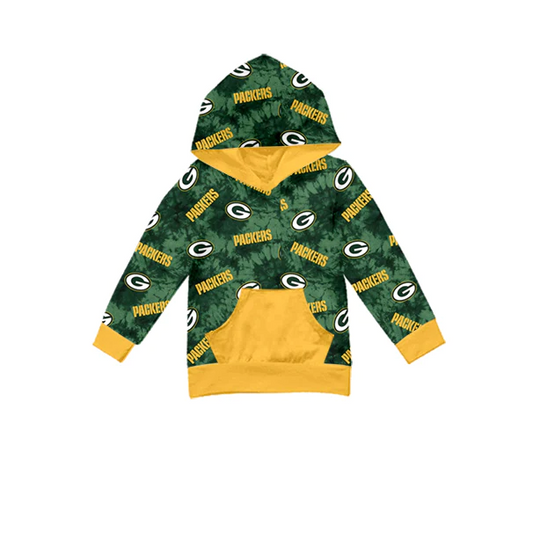 Deadline 22 Sept G green long sleeves kids team hoodie