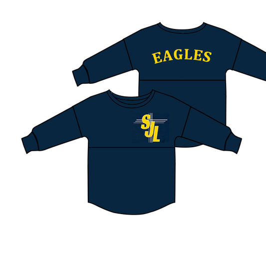 Deadline 23 Nov S J L eagles navy kids team shirt