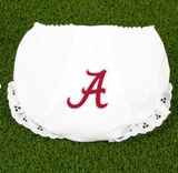 MOQ 3 pcs A white baby girls team bummies