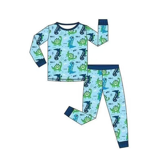 Deadline April 5 long sleeves dinosaur kids boys pajamas