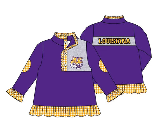 Deadline April 23 purple long sleeves tiger girls team pullover