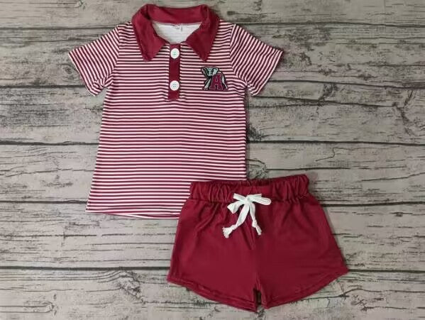 Deadline April 27 A elephant polo shirt shorts boys team clothes