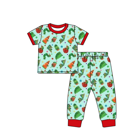 Deadline May 3 short sleeves caterpillar baby kids pajamas