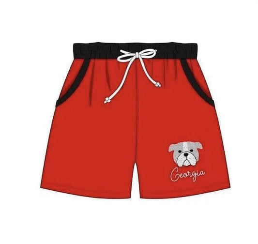 Deadline May 3 Red G dog kids boys team swim shorts