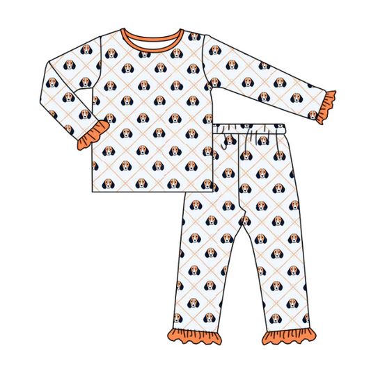 Deadline May 13 long sleeves dog plaid kids boys team pajamas
