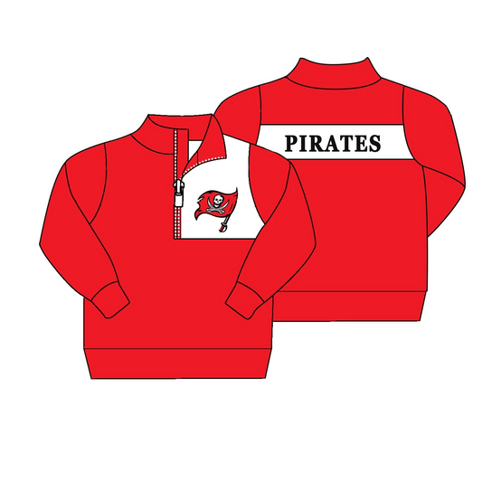 Deadline July 16 Red P long sleeves tigers kids boys team pullover