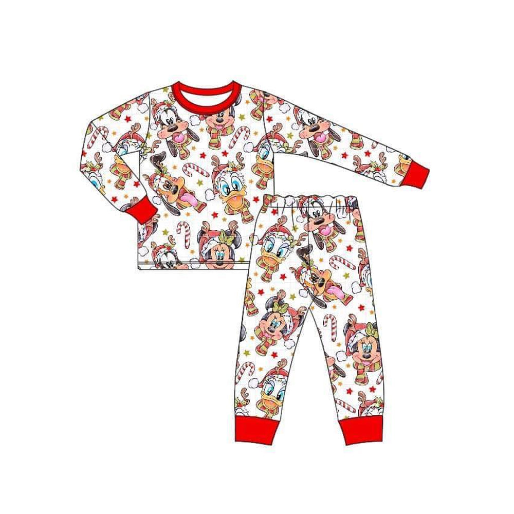 Deadline Aug 2 duck candy cane Christmas kids pajamas