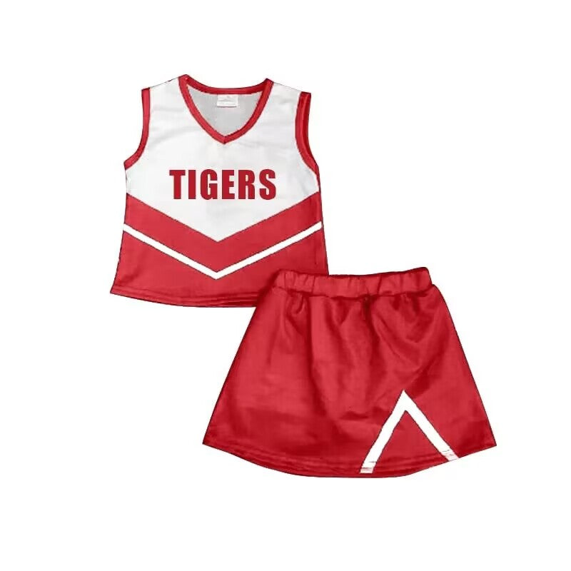 Deadline Aug 2 sleeveless tigers top skirt girls team clothes