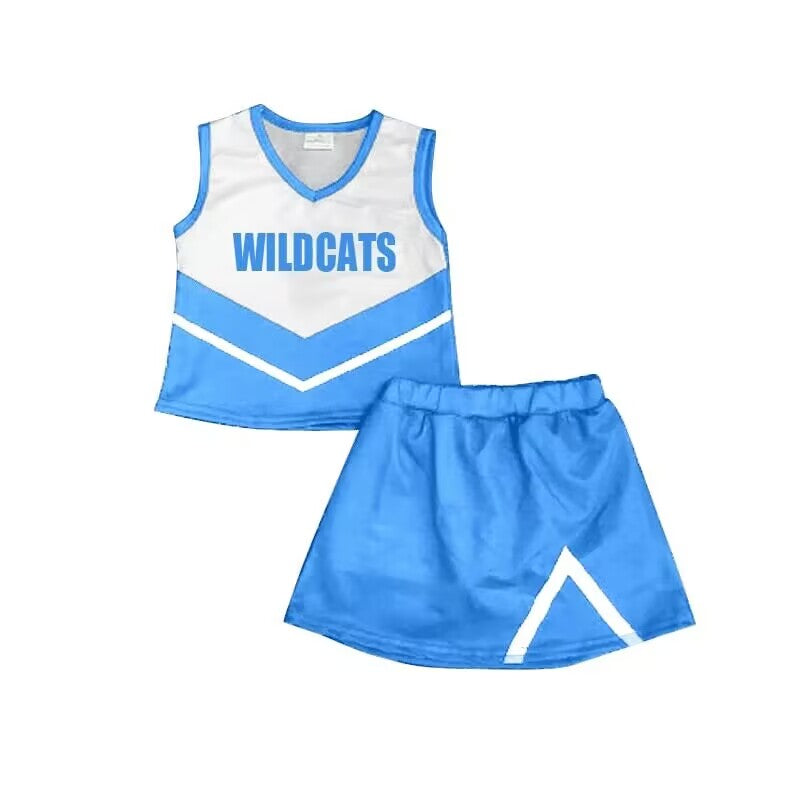 Deadline Aug 2 sleeveless wild cats top skirt girls team clothes